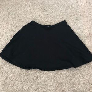 black skater skirt